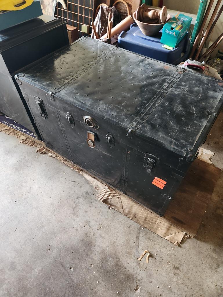 Vintage trunk & contents