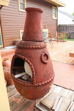 Clay Chiminea