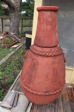 Clay Chiminea