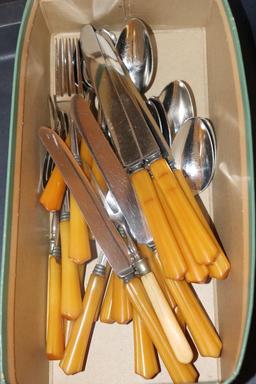 Bakelite silverware set