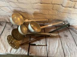 LOT OF LADELS AND STRAINERS