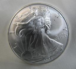 2004 SILVER EAGLE 1 OZ. FINE SILVER