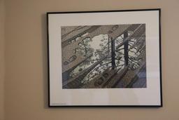 3 Framed Pictures Including 1992 Olympic Team, Collectors Series, and Nature Print