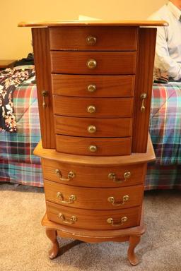 6ft. 5 in. x 3ft. 9 in. Wooden Desk Including Hutch