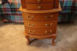 6ft. 5 in. x 3ft. 9 in. Wooden Desk Including Hutch