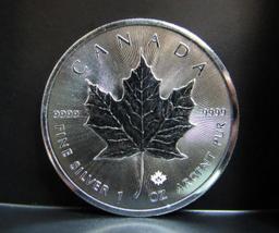 2015 ELIZABETH II 5 DOLLAR 1 OZ FINE SILVER