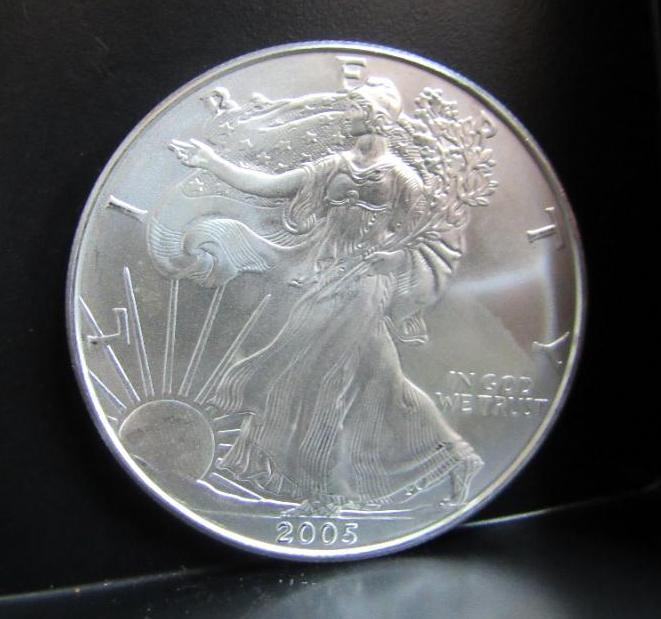 2005 SILVER EAGLE 1 OZ. FINE SILVER