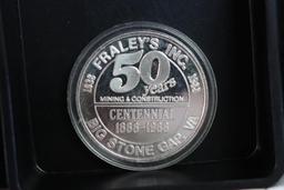 1998 Fraley's Incorporated 50 Mining and Construction Coin