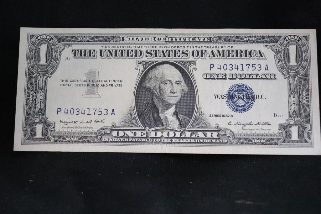 1957 A One Dollar Silver Certificate