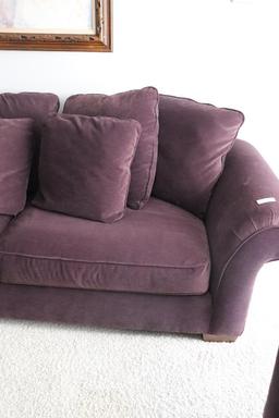 8ft. Plum Couch