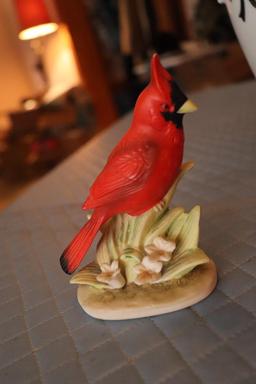 Misc. lot including vase and cardinal figurine