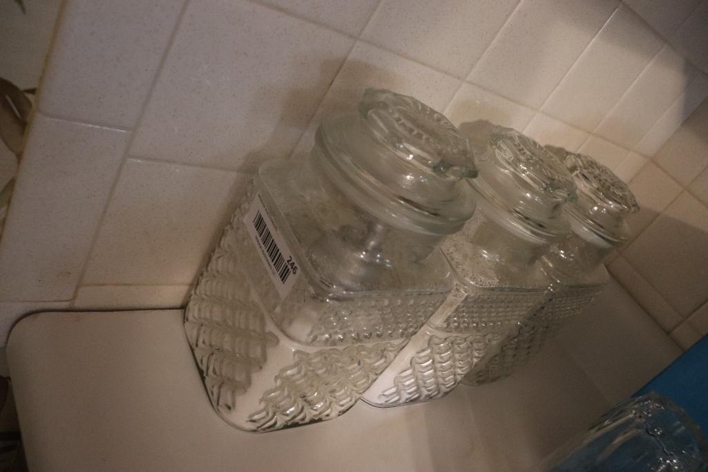 Glass canister set