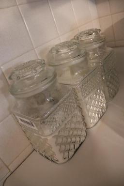 Glass canister set