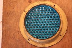 Dressel railroad signal lens, rare blue