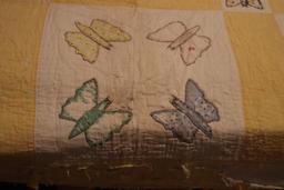 Vintage butterfly quilt 66 in. x 82 in.