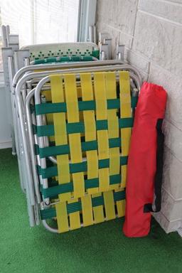 Large Quantity Of Old Lawn Chairs