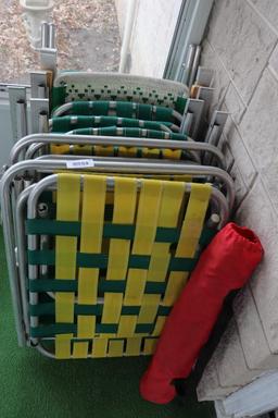 Large Quantity Of Old Lawn Chairs
