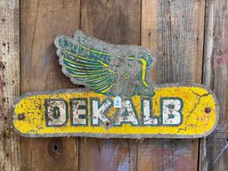 DEKALB SIGN-DOUBLE SIDED 16 IN X 31 IN