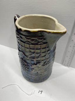 WHITE HALL BROWN GRAPE PITCHER