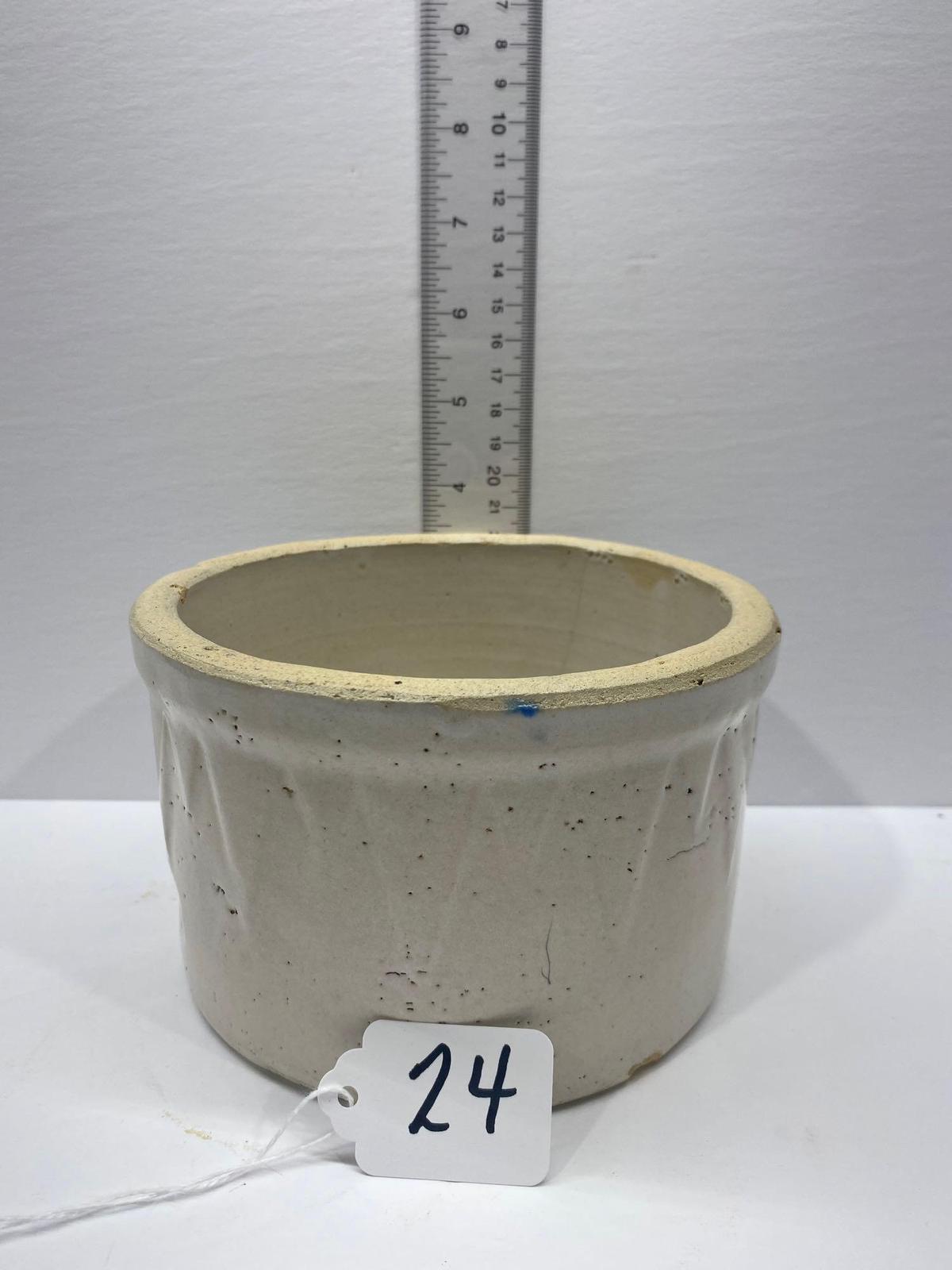 RUCKELS SAW TOOTH BUTTER CROCK