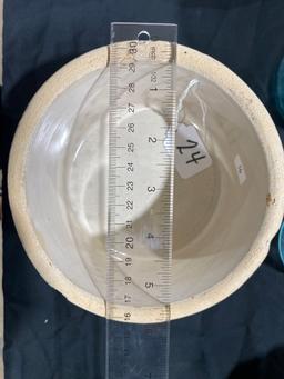 RUCKELS SAW TOOTH BUTTER CROCK