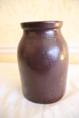 Old 8.5 in. Pottery Preserve Jar