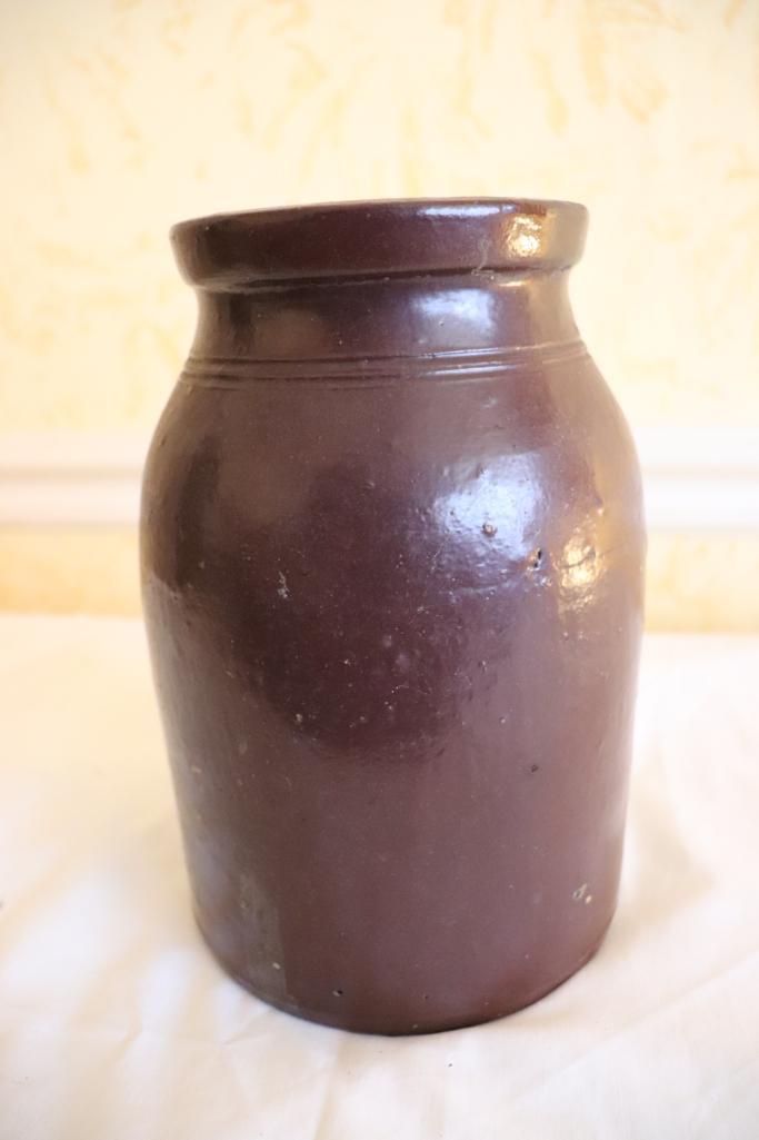 Old 8.5 in. Pottery Preserve Jar