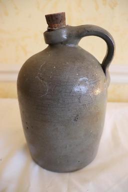 Old 8.5 in. tall Salt Glazed Jug