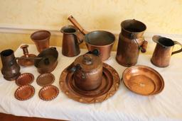 Large Quantity of Old Brass Items