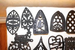 Large Quantity of Cast Iron Trivets