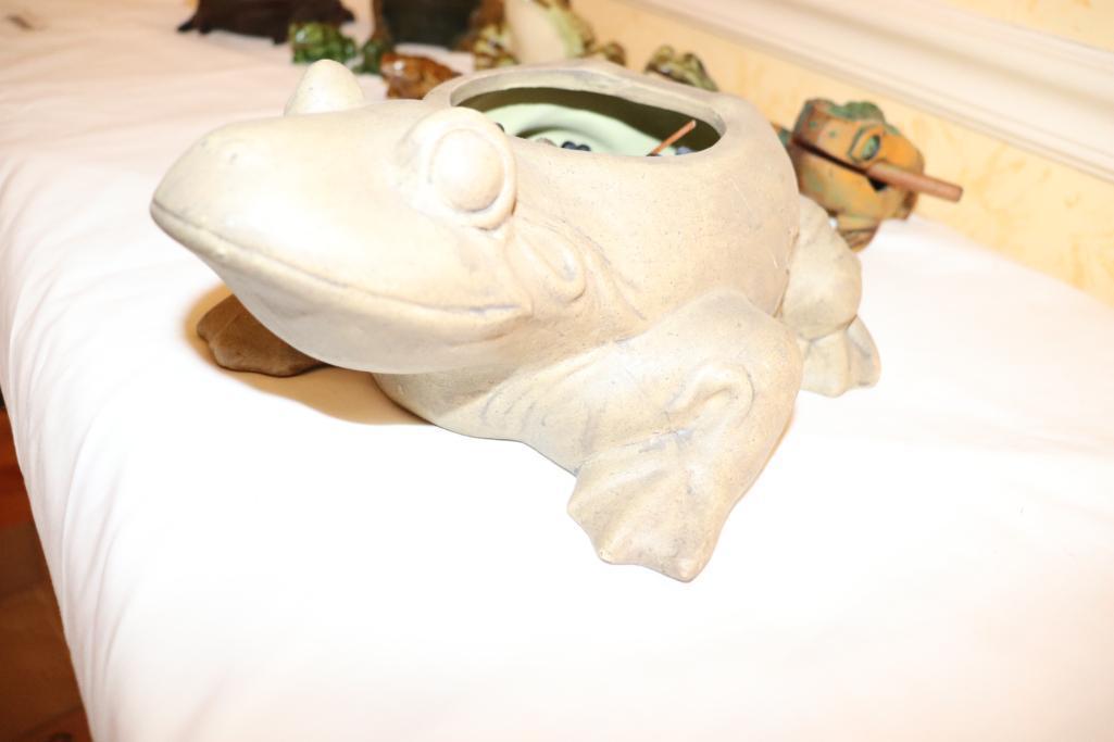 Large Quantity of Wooden and Ceramic Frogs