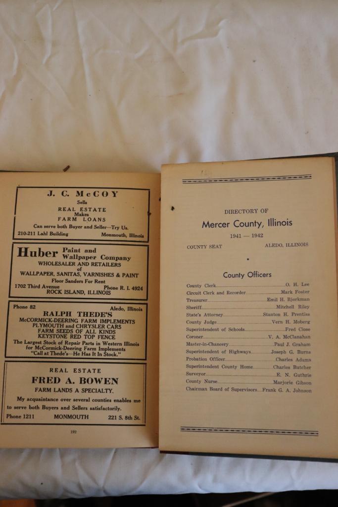 1940 Directory of Mercer County
