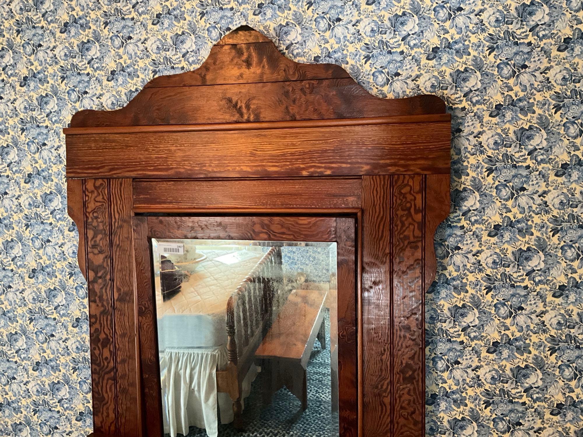 Primitive Curly Yellow Pine Early Dresser