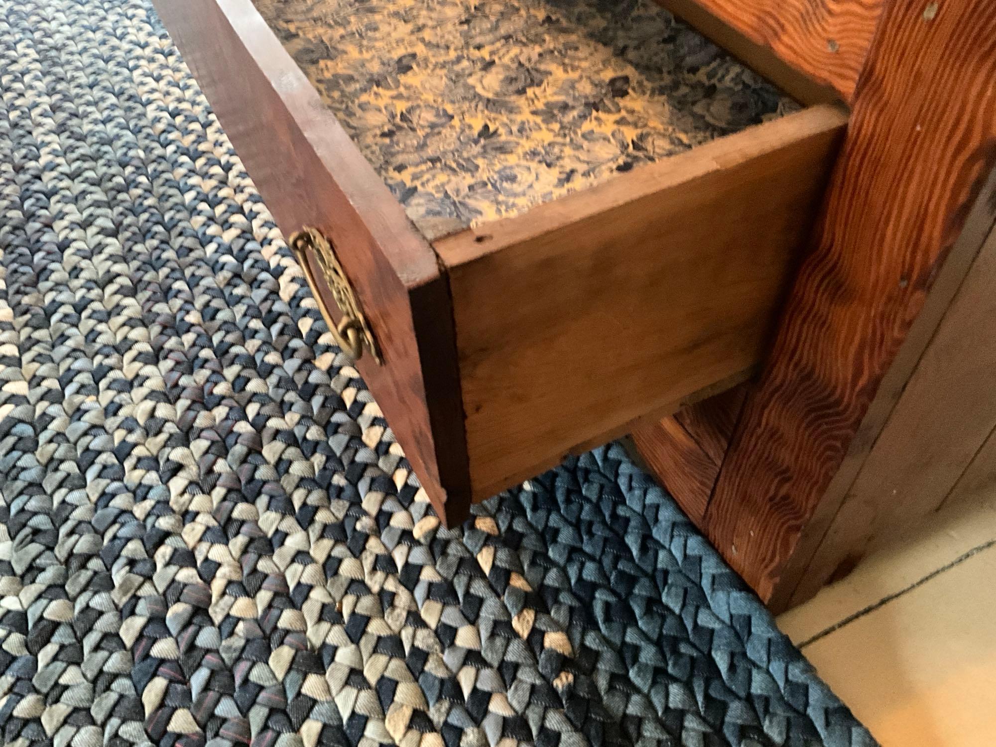 Primitive Curly Yellow Pine Early Dresser