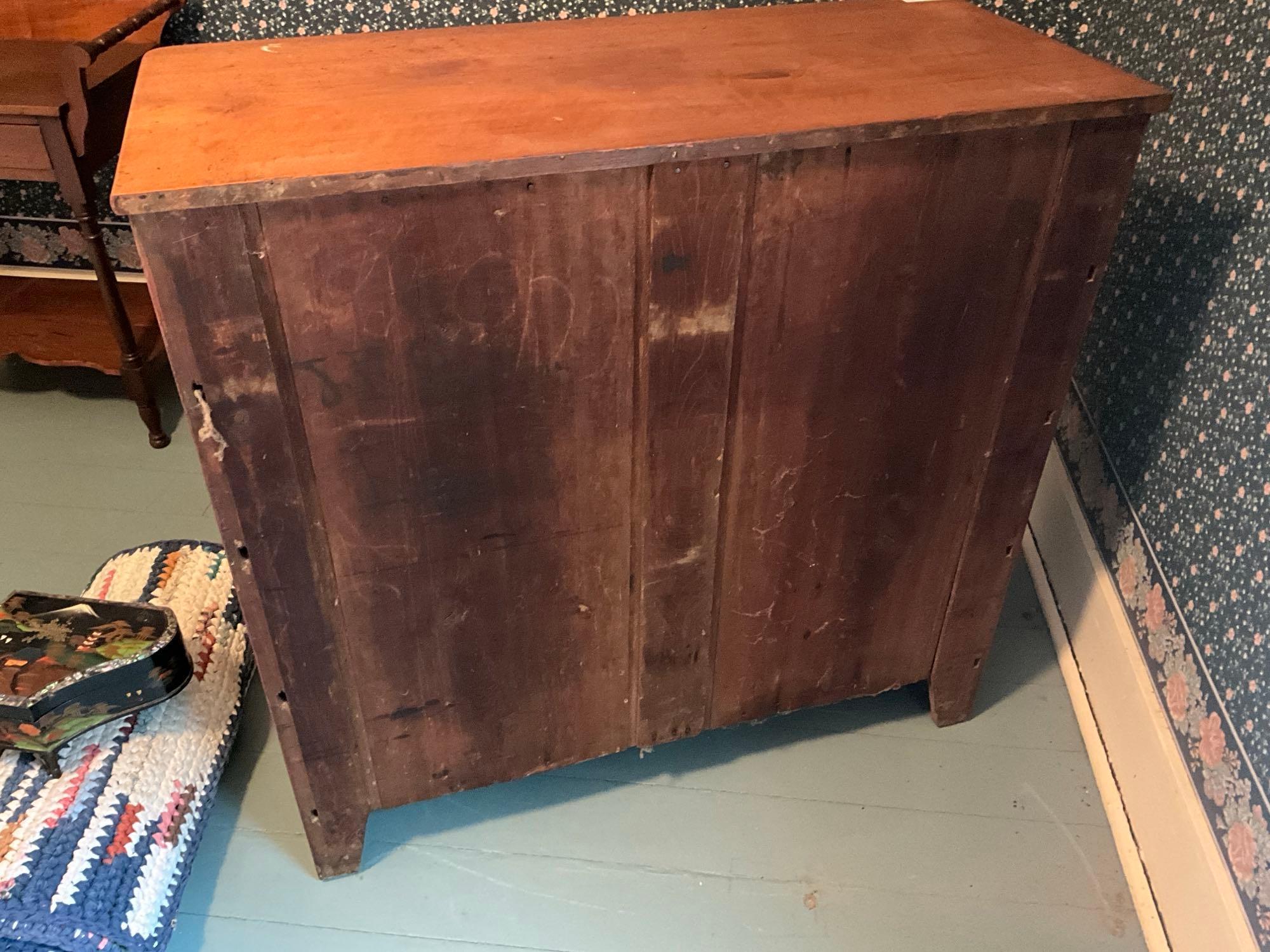 Antique 4-Drawer Walnut Dresser