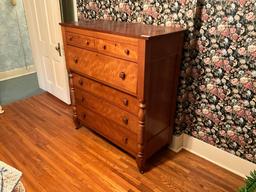 Large Antique Empire Style Cherry Dresser