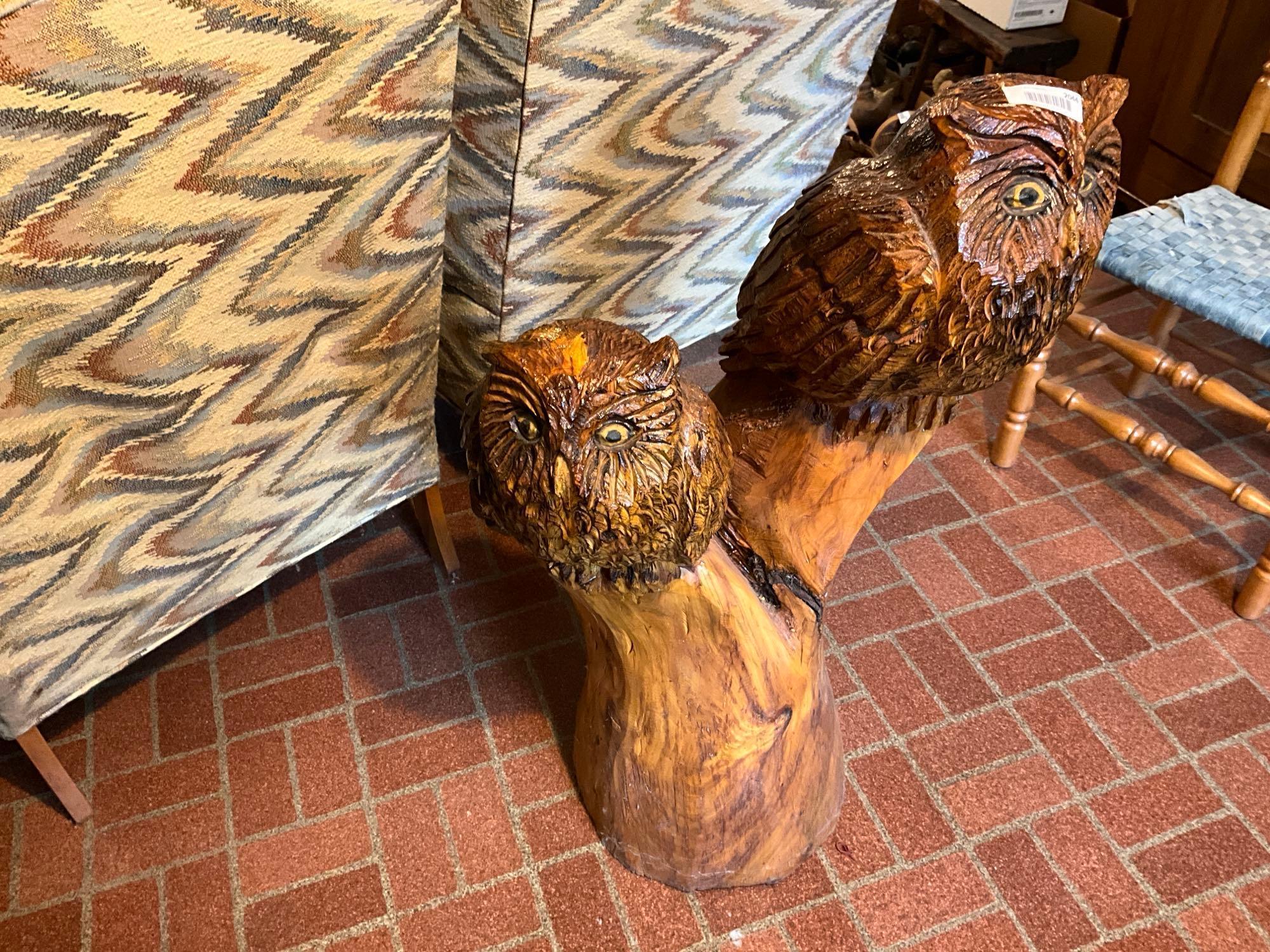 Chainsaw Owl Carving