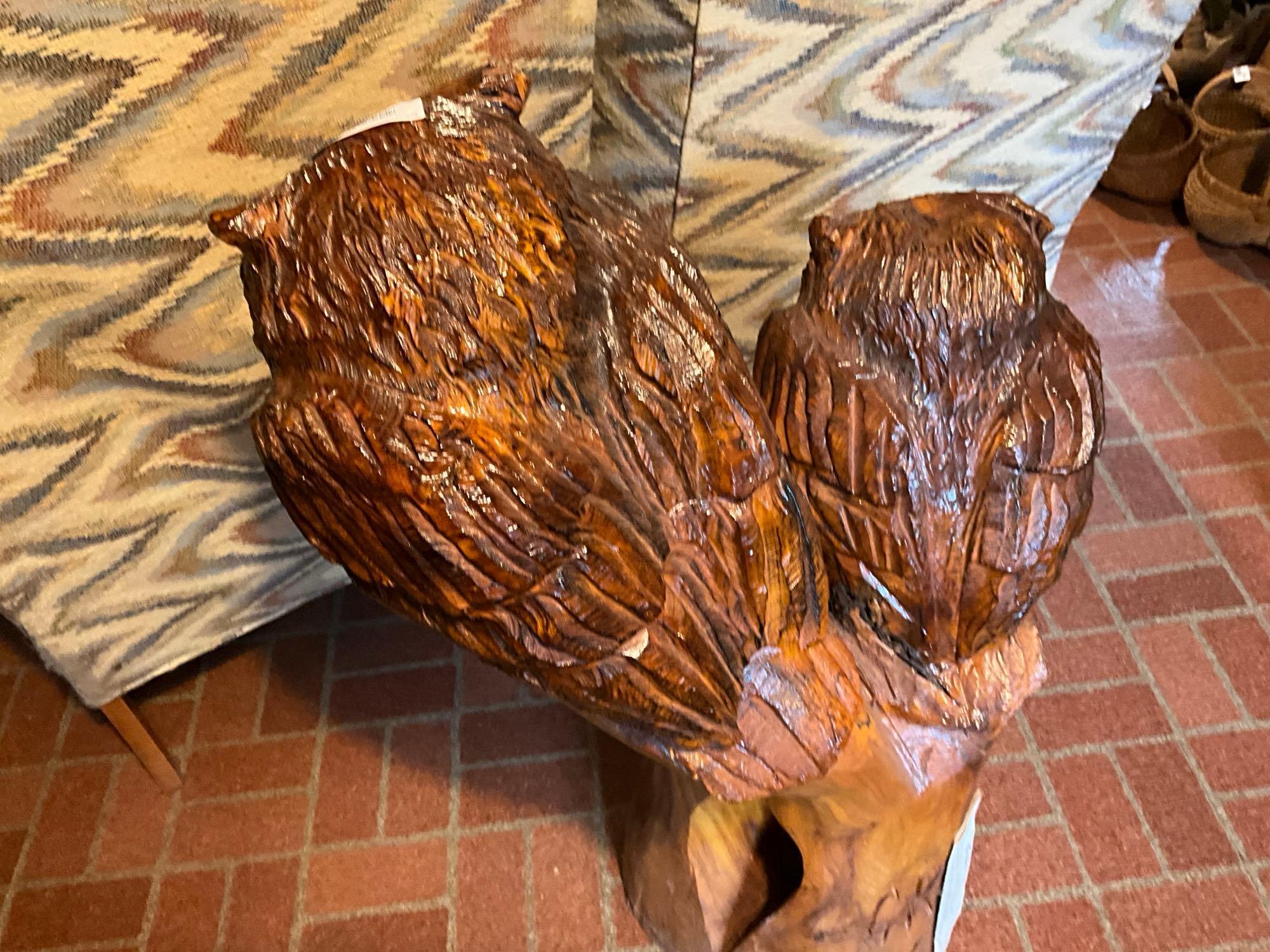 Chainsaw Owl Carving