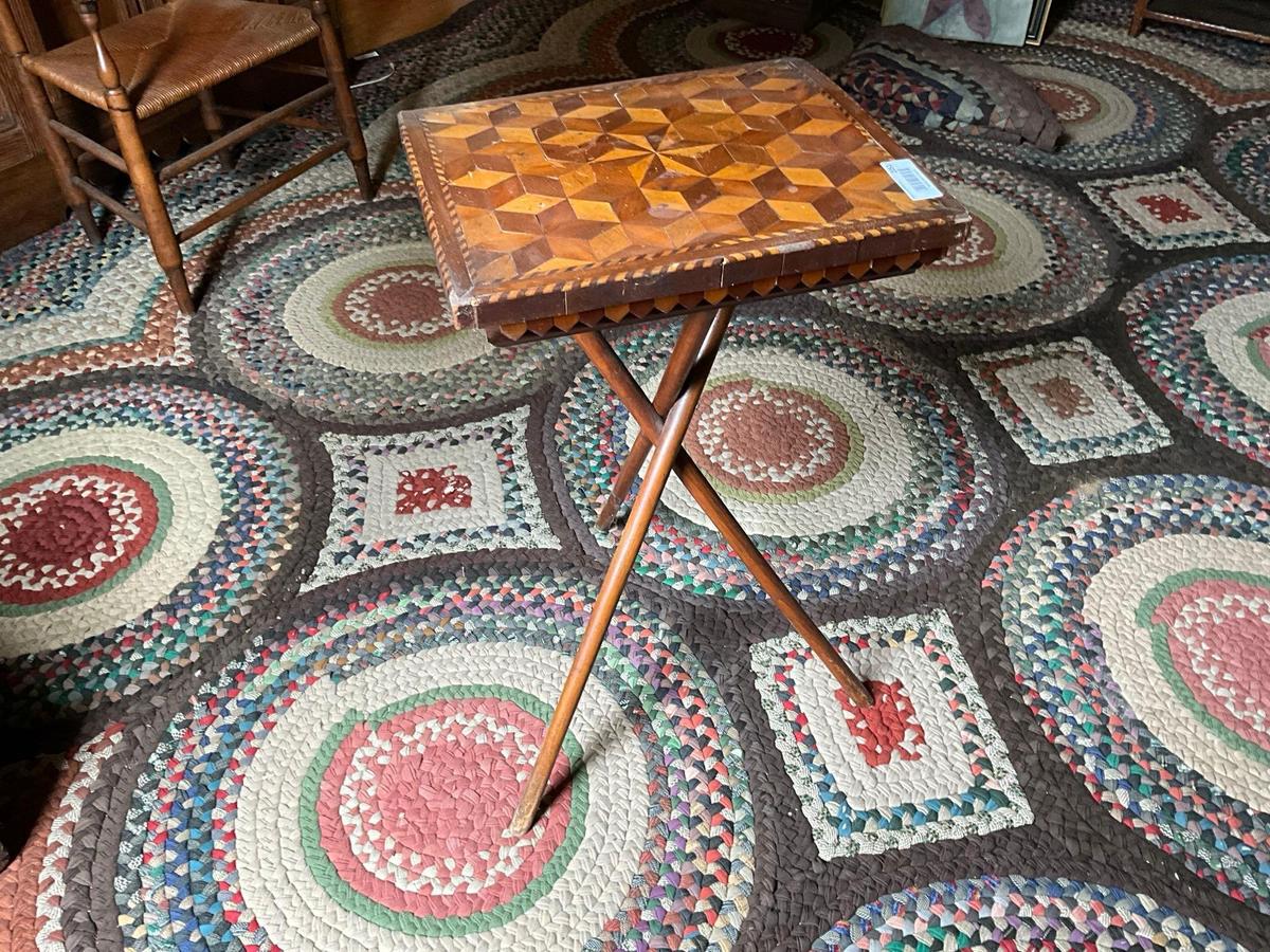 16 in. x 14 in. Folk Art End Table