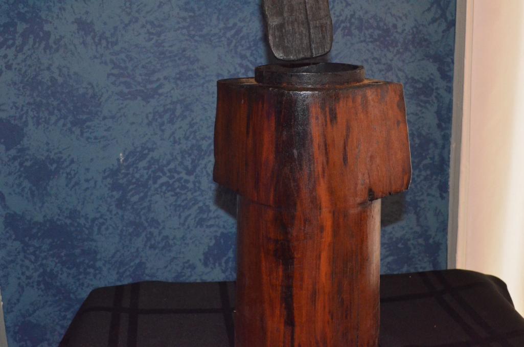 Wooden butter churn