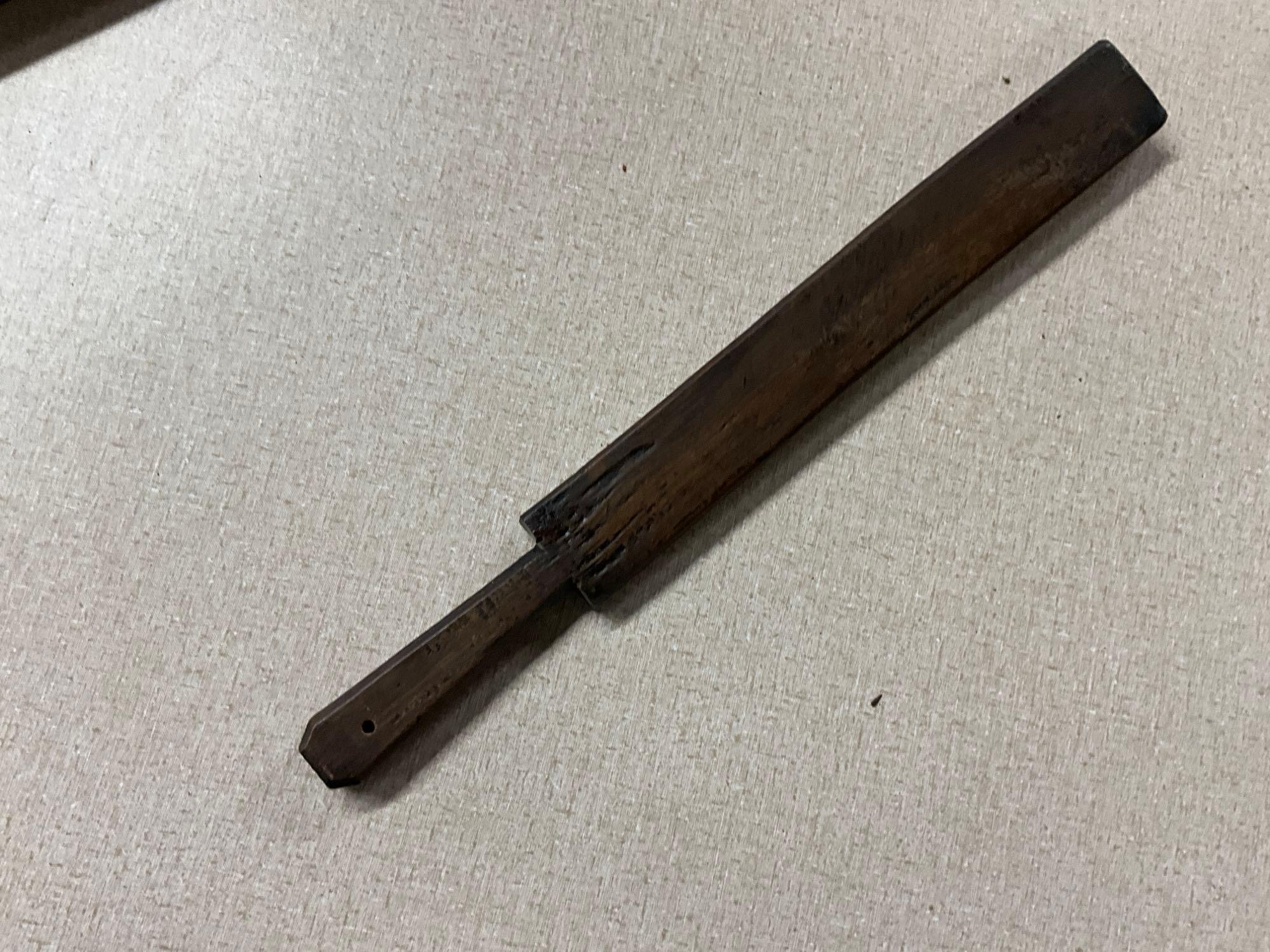 Flat of primitive wood items