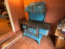 Antique Quick Meal Enamel Wood Stove