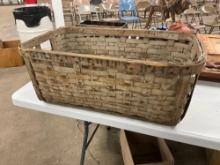 Wood bread basket marked Correll Purity Bake Company