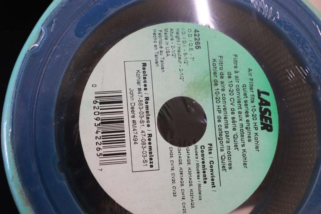 (5) Laser 10-20 HP Kohler Engine Air Filter Part Number 42265