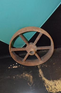 12 in. Dia. Antique Steel Wheel