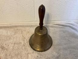 lg brass school bell