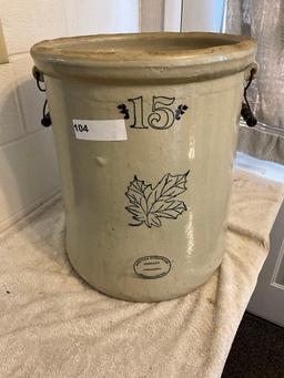 Western Stoneware 15 gal. bailed crock