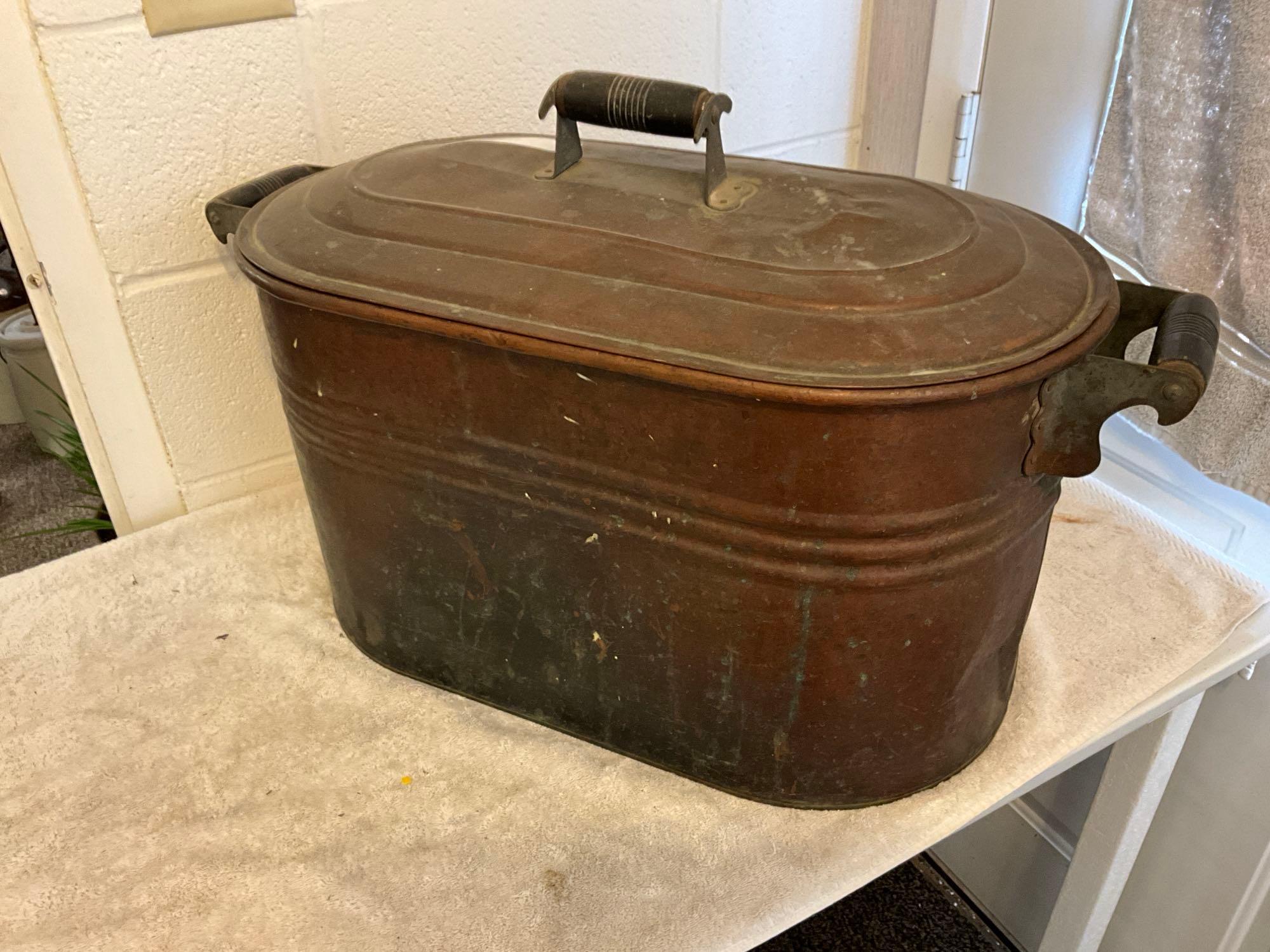 copper boiler w/lid