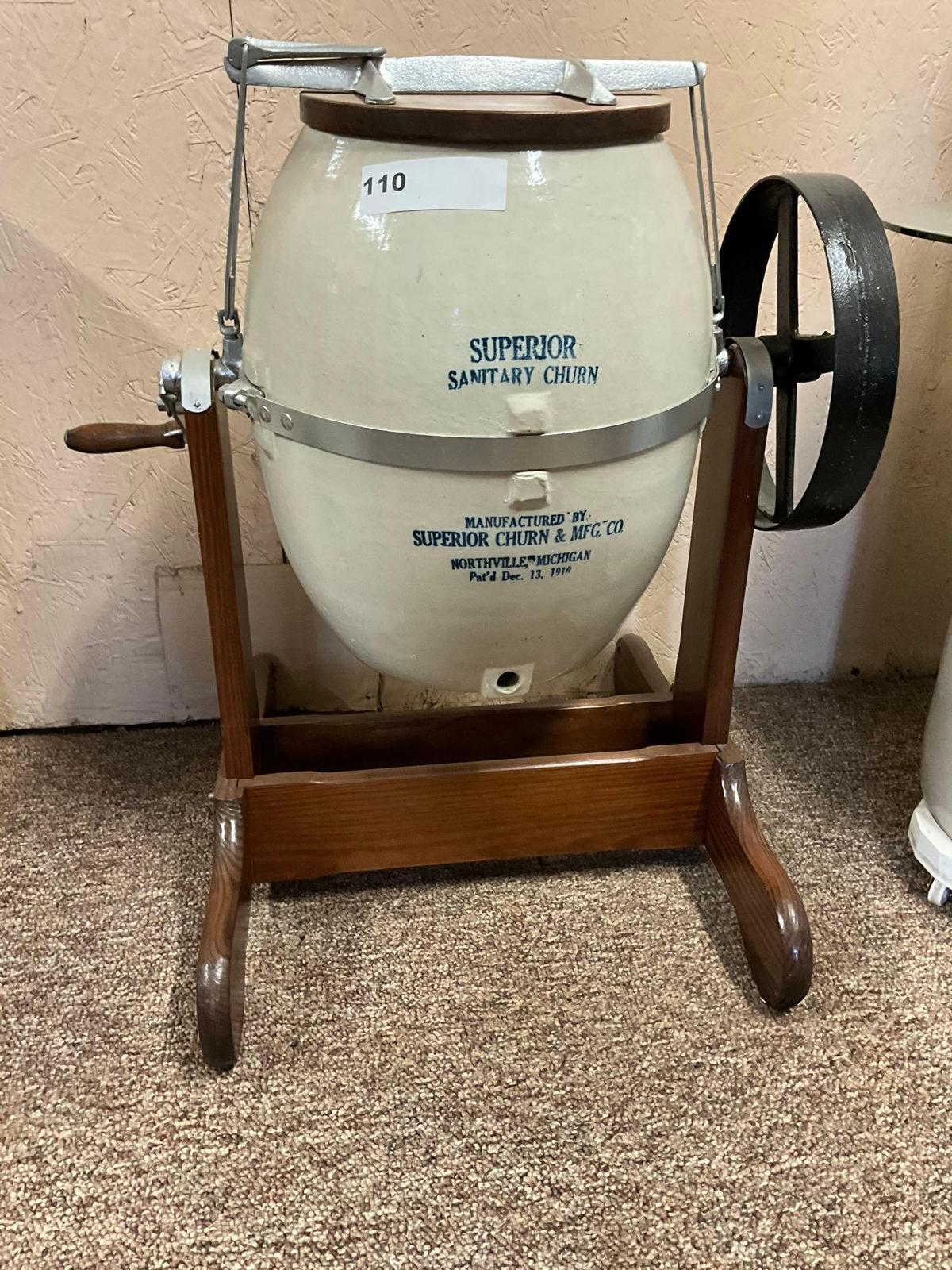 1913 Superior Sanitary churn