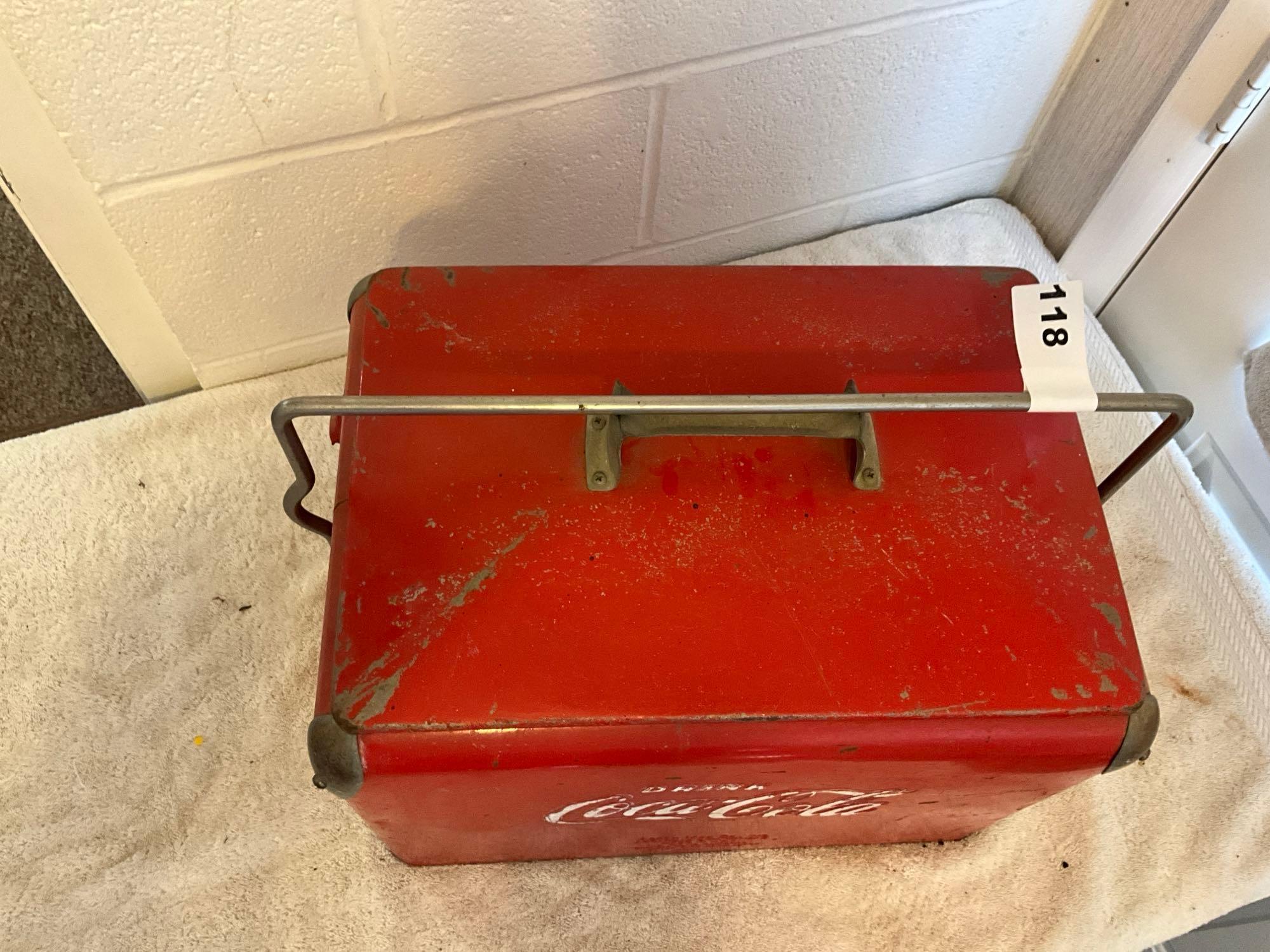 antique Coca-Cola cooler